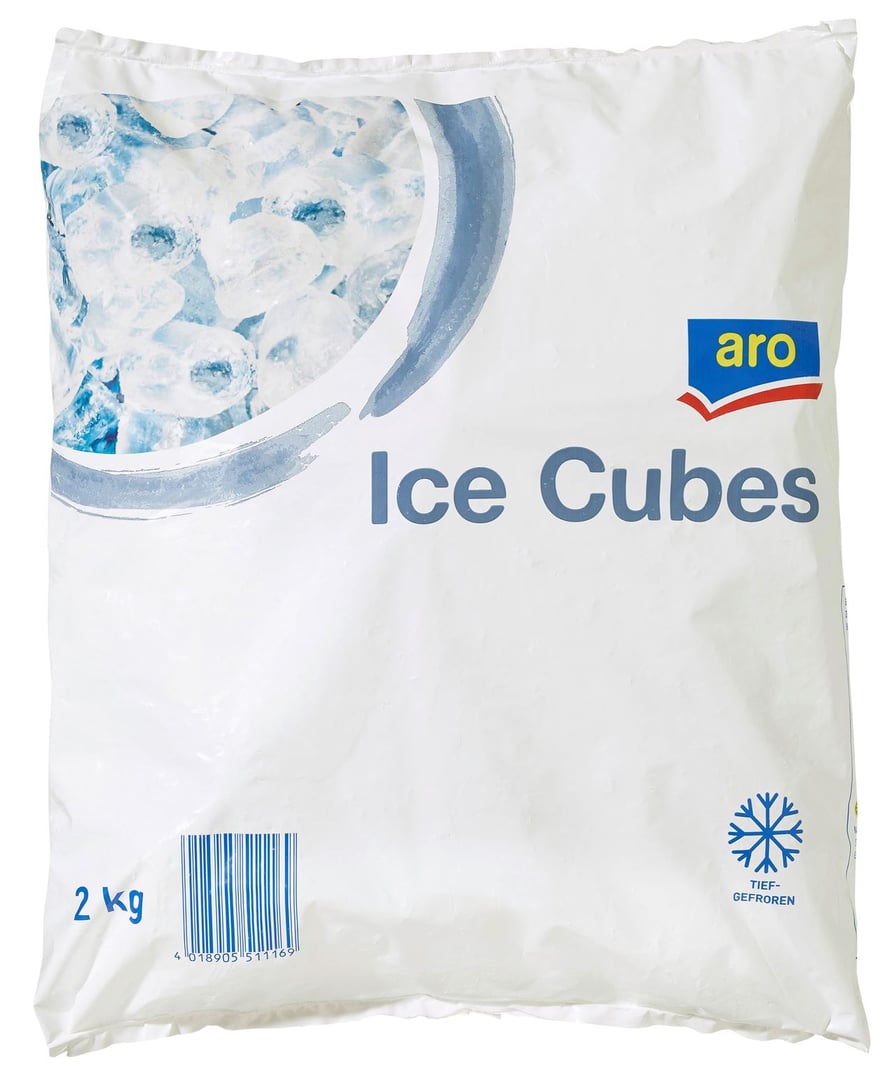 aro - Eiswürfel tiefgefroren - 2 kg Beutel