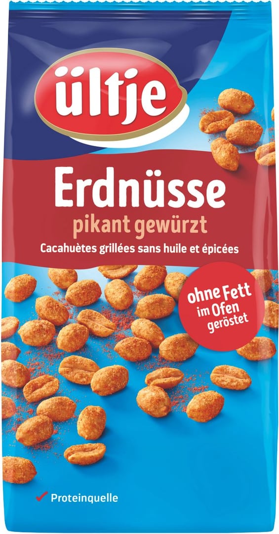 ültje - Erdnüsse Pikant ohne Fett - 900 g Beutel