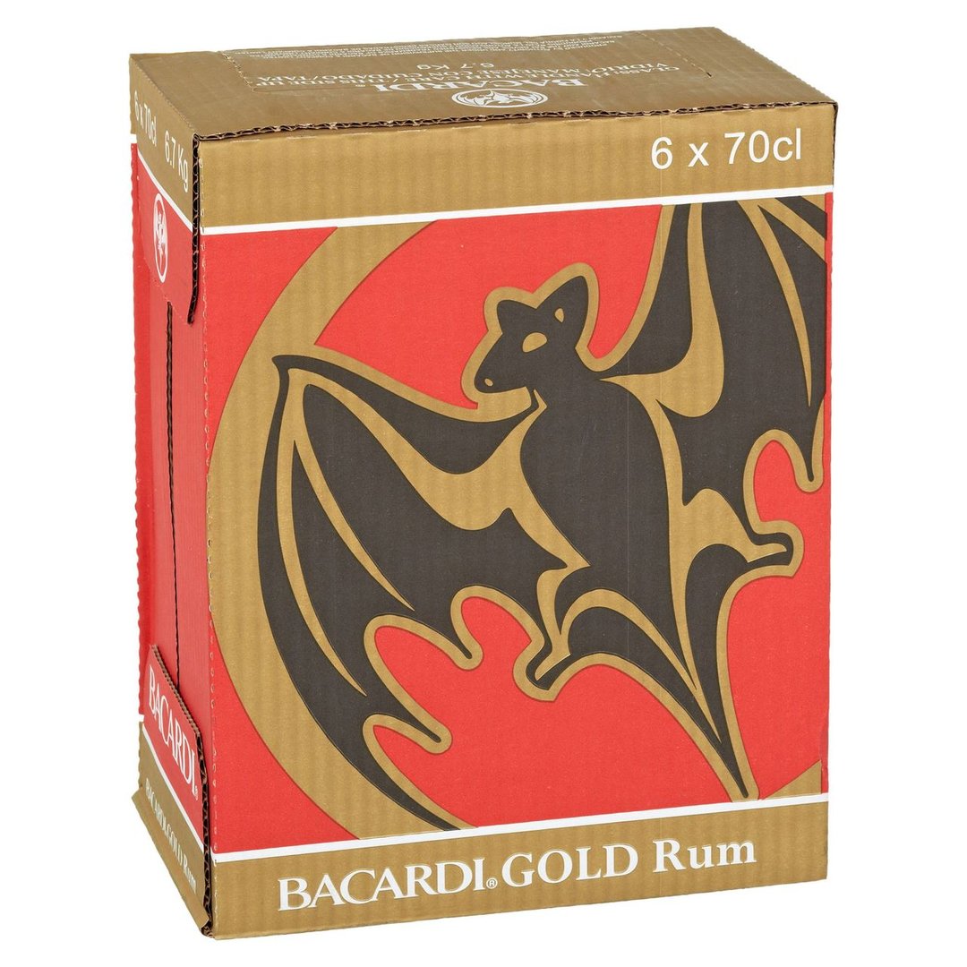 Bacardi - Rum Bacardi Carta Oro 40 % Vol. -6 x 700 ml Karton