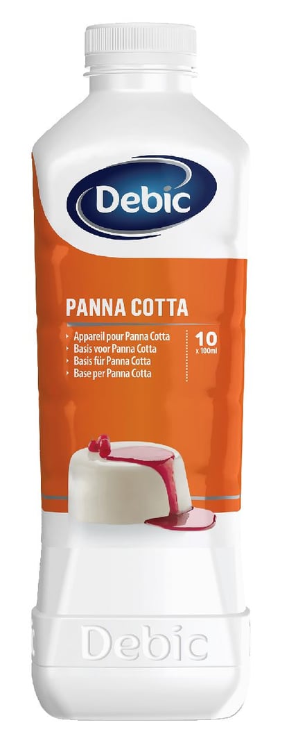 Debic - Panna Cotta Dessertbasis 10 % Fett gekühlt - 6 x 1 l Karton