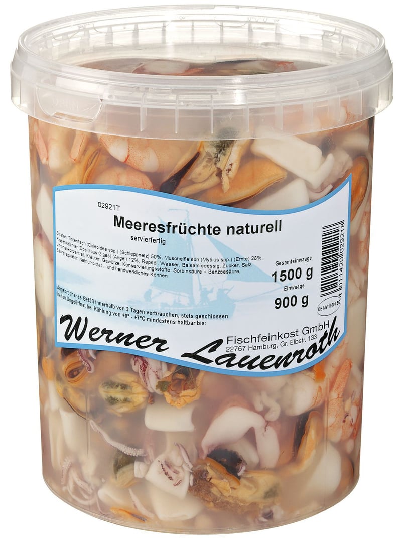 Werner Lauenroth - Meeresfrüchte Naturell 1,5 kg Becher
