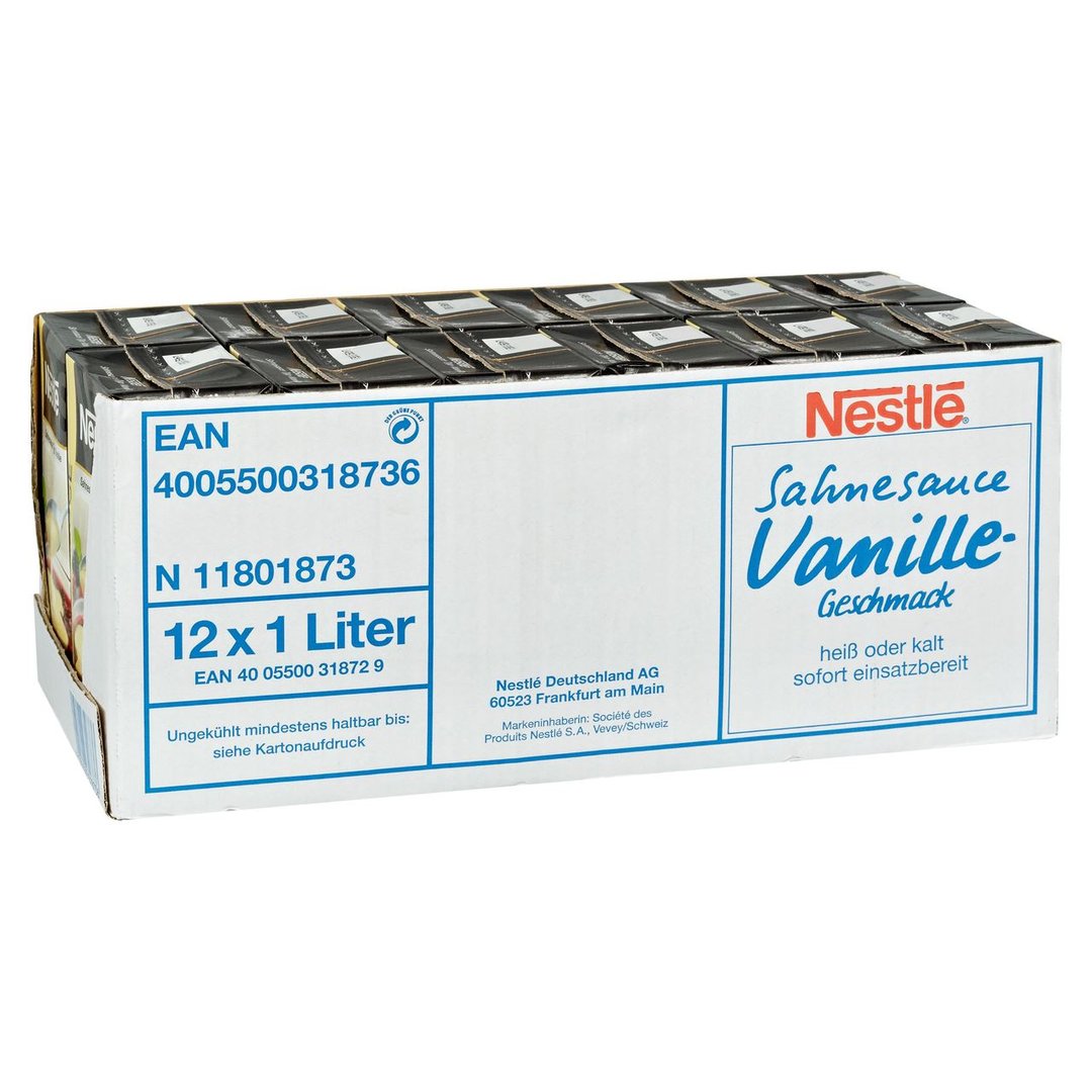 Nestlé - Docello Vanillesauce 12 x 1 l Packungen