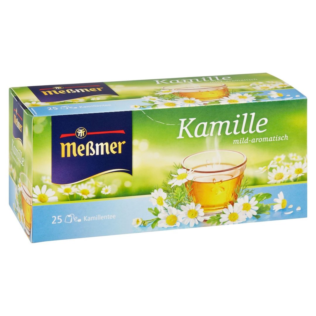 MEßMER - Kräutertee Kamille mild-aromatisch, 25 Teebeutel - 38 g Faltschachtel