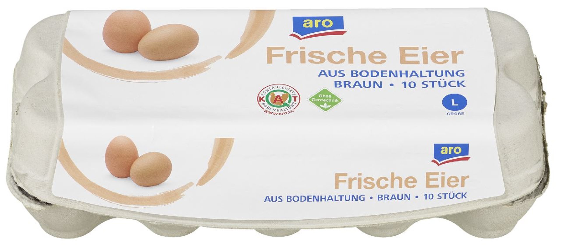 aro - Eier 10er Gr. L Braun Bodenhaltung - 10 Stück