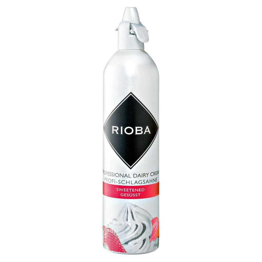 RIOBA - Sprühsahne gesüßt 35 % Fett - 700 ml Dose
