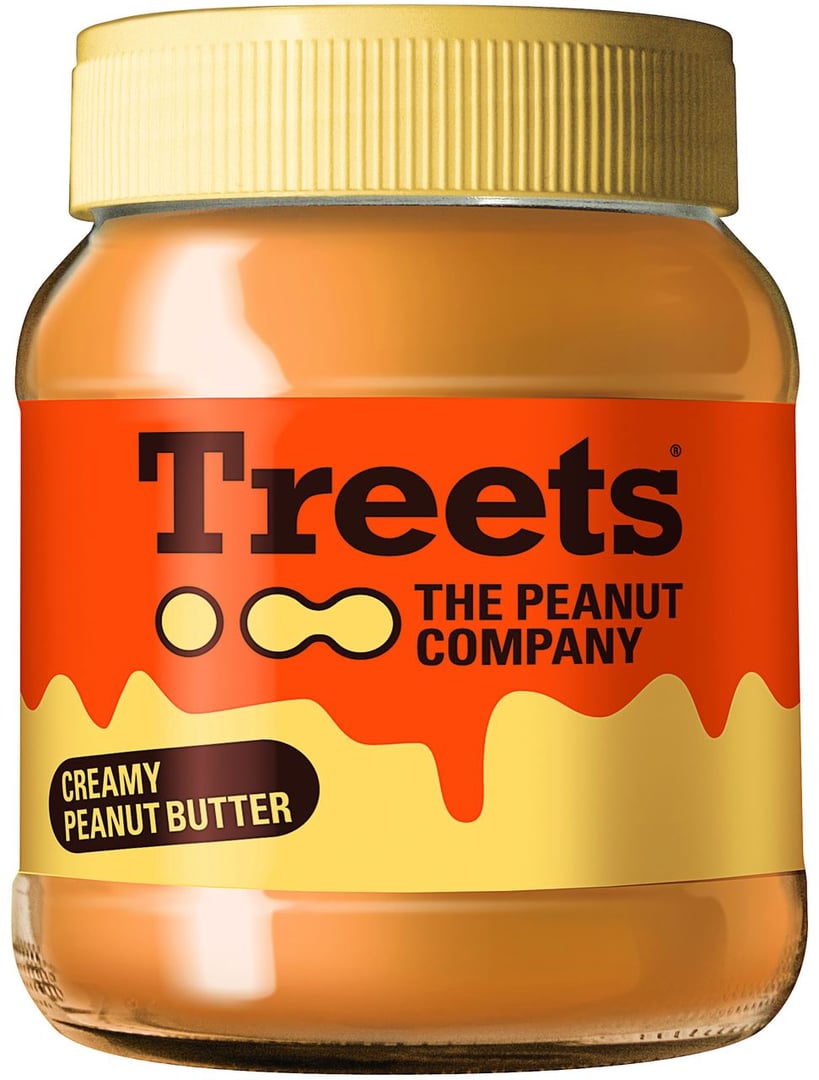 Treets - Creamy Peanut Butter - 340 g Glas