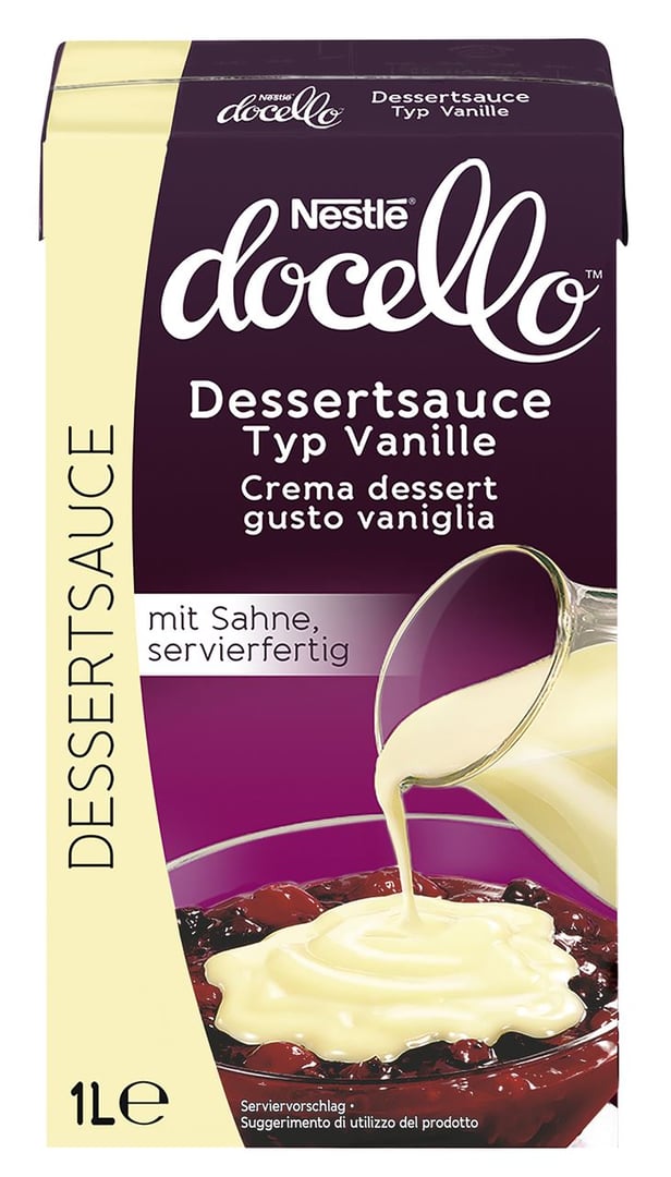 Nestlé - Docello Vanillesauce 1 l Packung