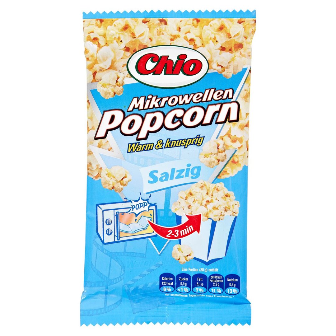 Chio - Mikrowellen Popcorn Salzig - 1 x 100 g Beutel
