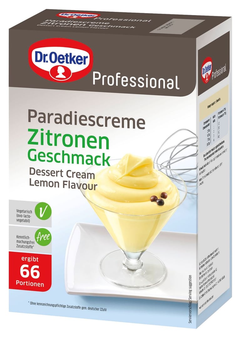 Dr. Oetker Professional - Dessertcreme Zitrone - 1 kg Packung
