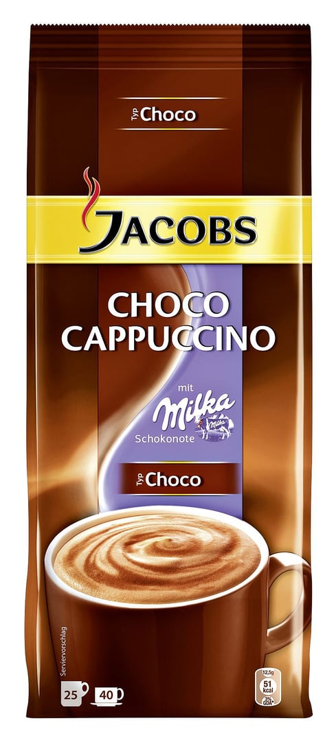 Jacobs Choco Cappuccino Instant-Kaffee - 1 x 500 g Dose