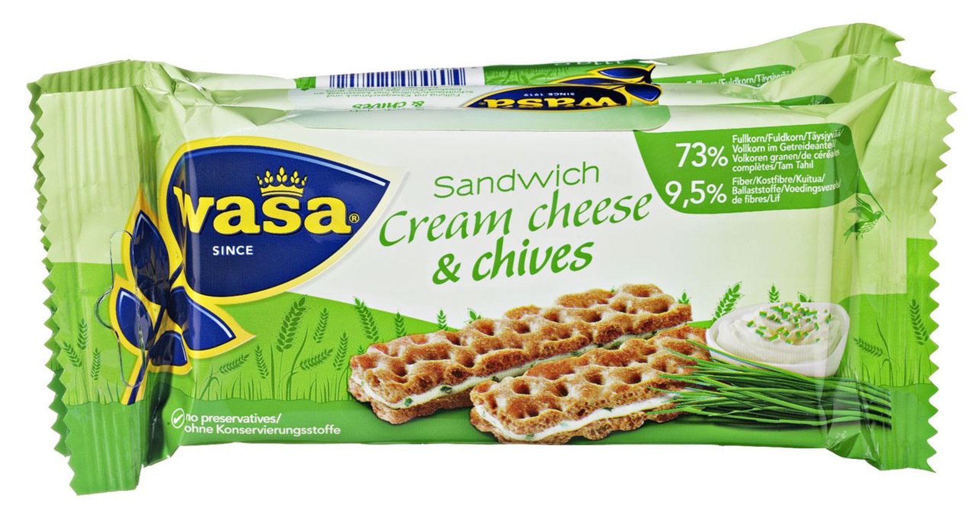 Wasa - Sandwich Käse 3 Stück á 30 g 8 Packungen