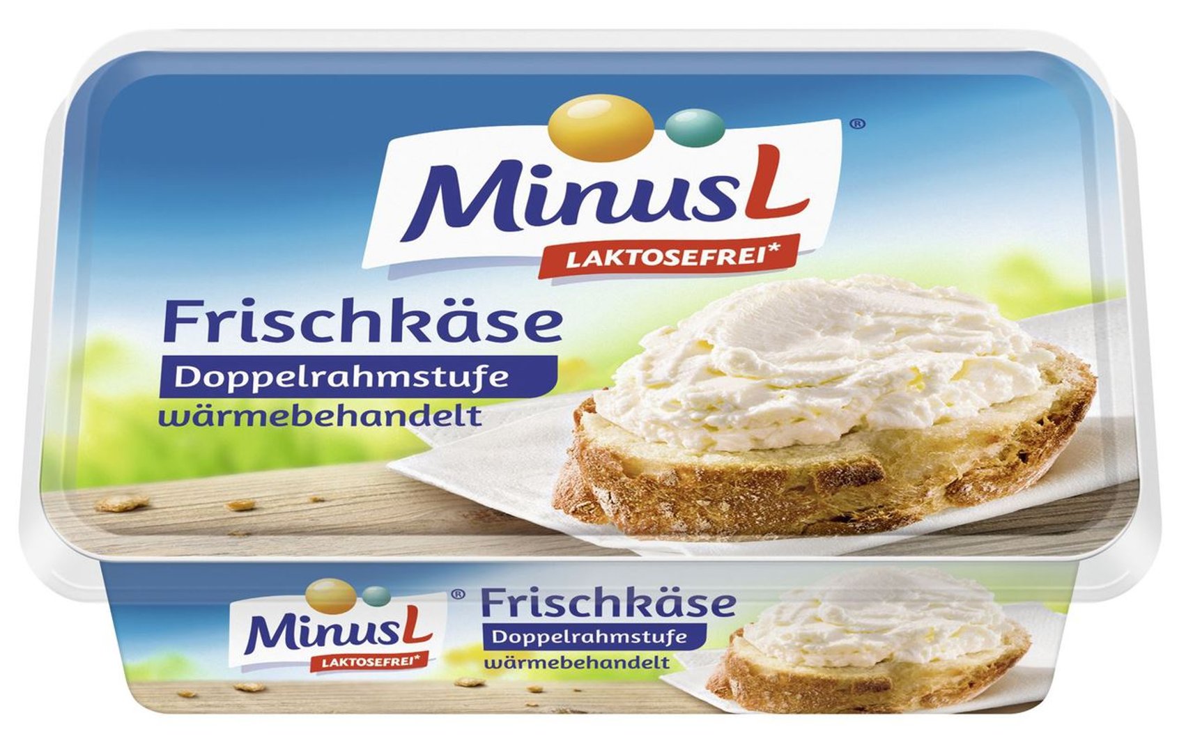 MinusL - Frischkäse Laktosefreier Frischkäse Doppelrahmstufe, wärmebehandelt, 70 % Fett i. Tr. 200 g Becher