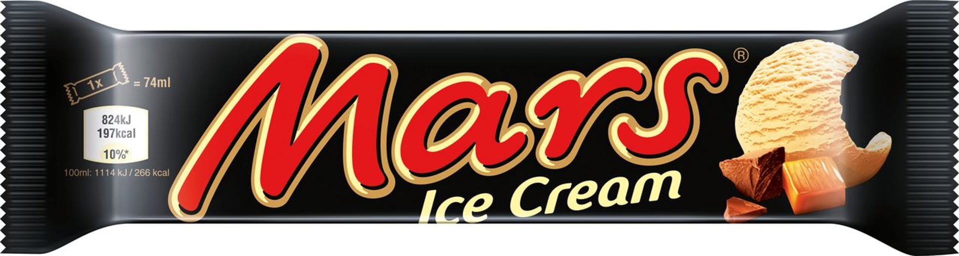 Snickers - Mars Ice Cream tiefgefroren - 24 x 74 ml Kiste