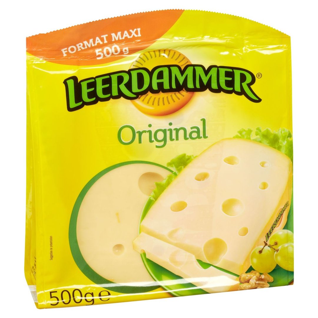 Leerdammer - Original Stück 45 % Fett - 1 x 500 g Packung