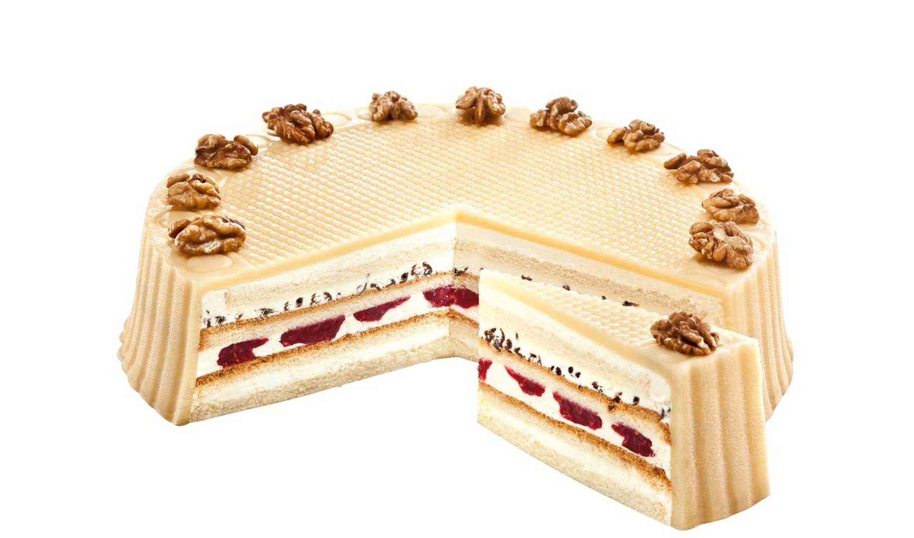 Pfalzgraf - Marzipan-Creme-Torte tiefgefroren - 4 x 1,95 kg Karton