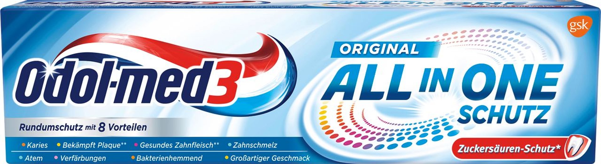 Odol-med3 Zahnpasta All in One Schutz Original - 75 ml Faltschachtel
