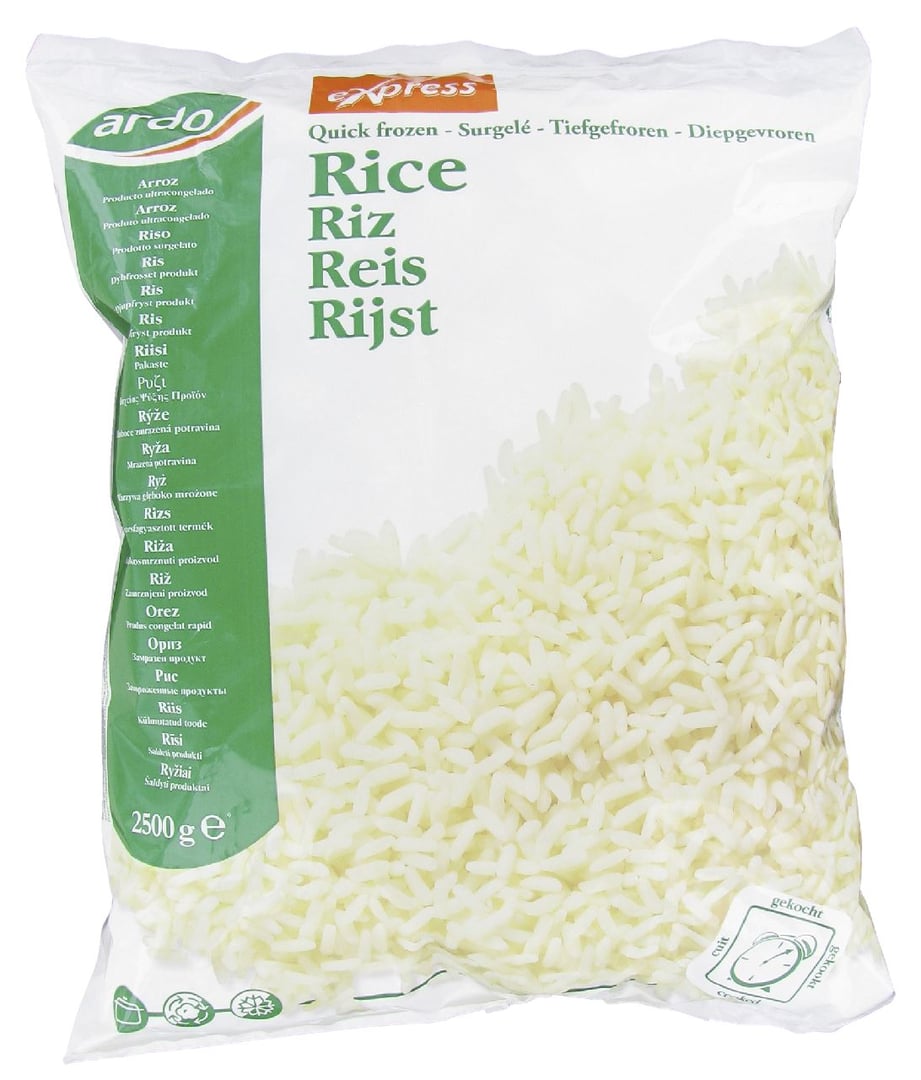 Ardo - Reis tiefgefroren - 4 x 2,50 kg Beutel