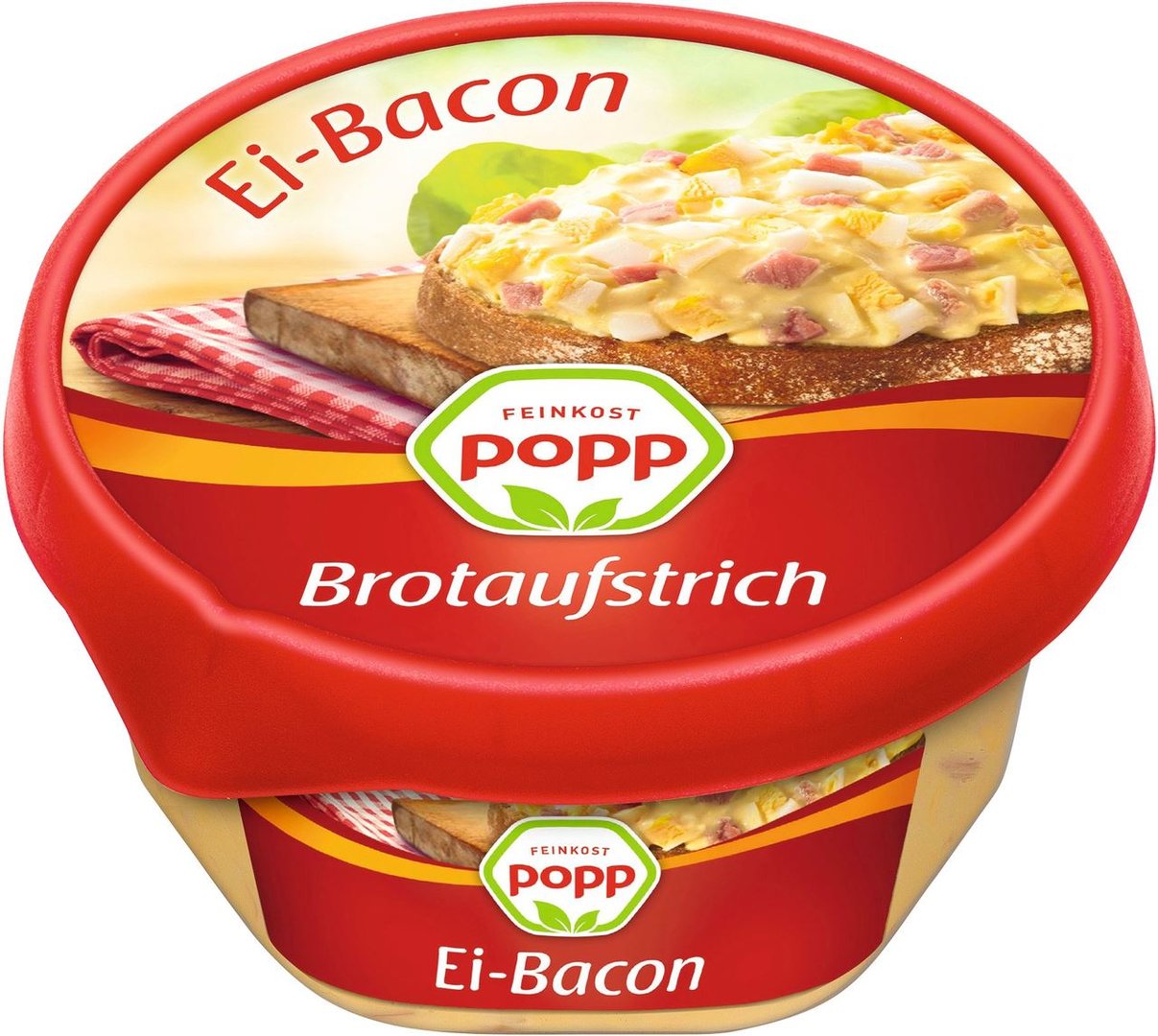 Popp - Brotaufstrich Ei-Bacon Salat 150 g Packung