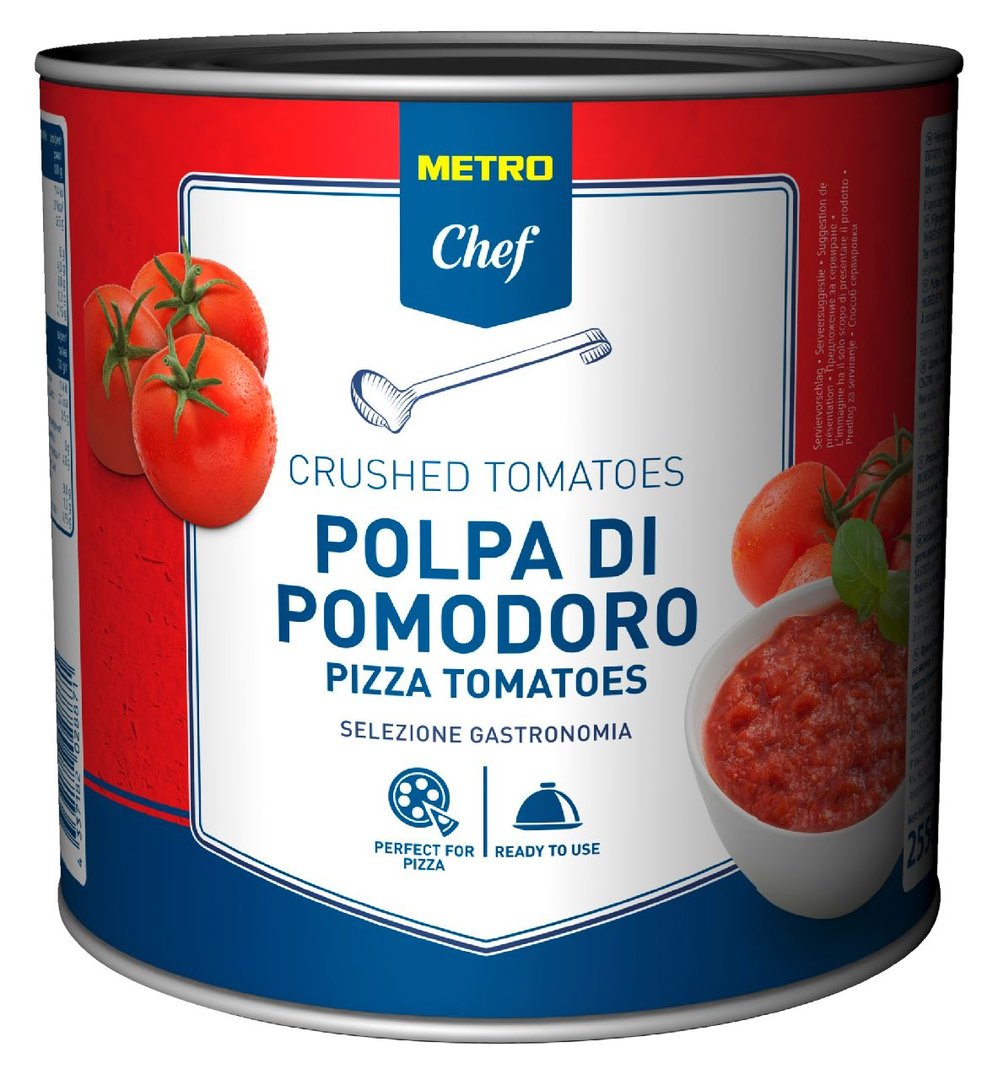 METRO Chef - Polpa di pomodoro Tomaten fein gehackt - 2,55 kg Dose