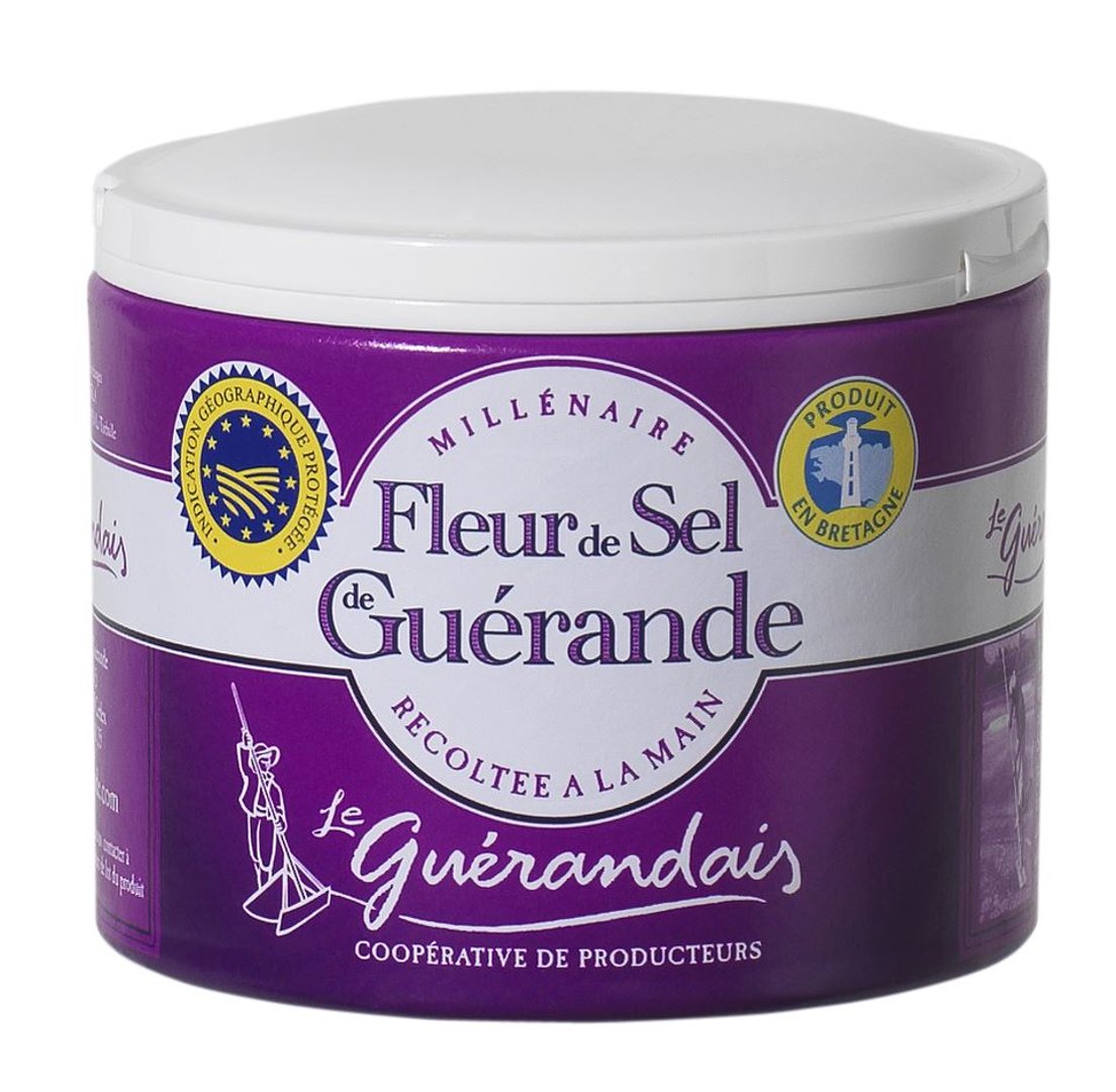 Le Guérandais - Fleur de Sel aus der Guérande 125 g Dose