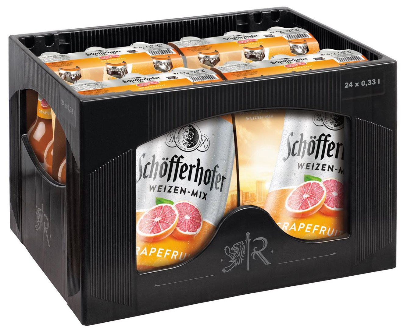 Schöfferhofer - Hefeweizen mit Grapefruit mit Grapefruitgeschmack 24 x 0,33 l Flaschen