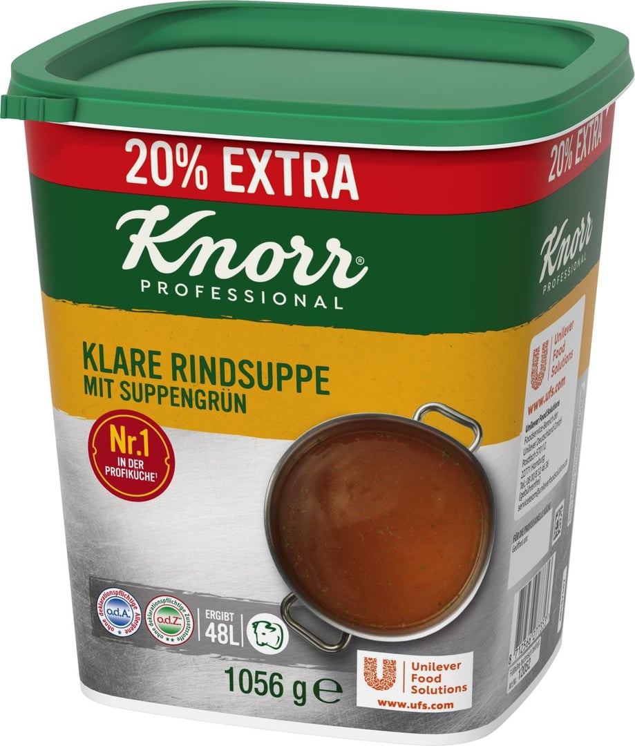 Knorr - Klare Fleischsuppe mit Suppengrün - 1,06 kg