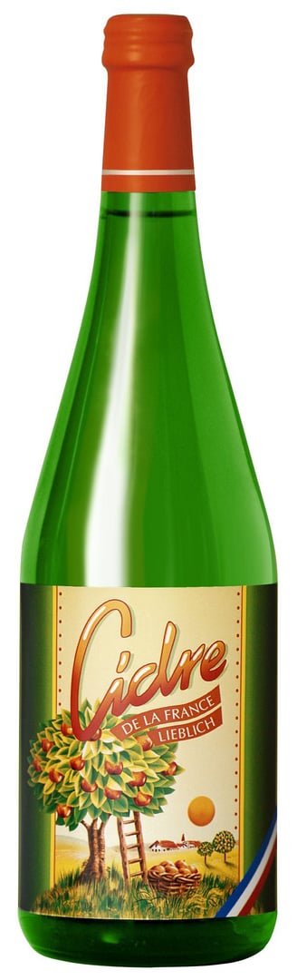 Original Französischer Cidre Apfelwein lieblich - 6 x 0,75 l Flaschen