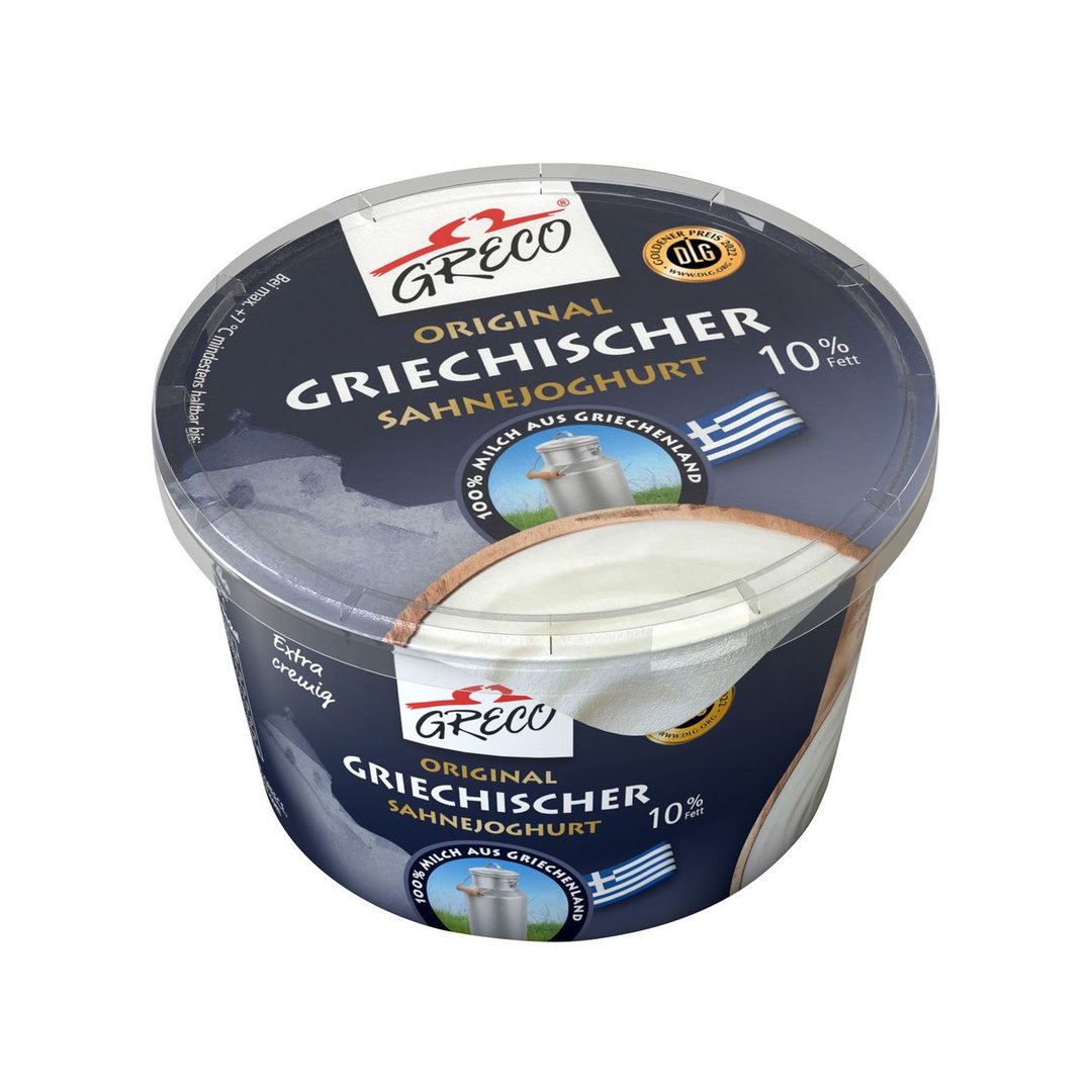 Greco - griechischer Sahnejoghurt 10 % Fett - 1 x 450 g Packung