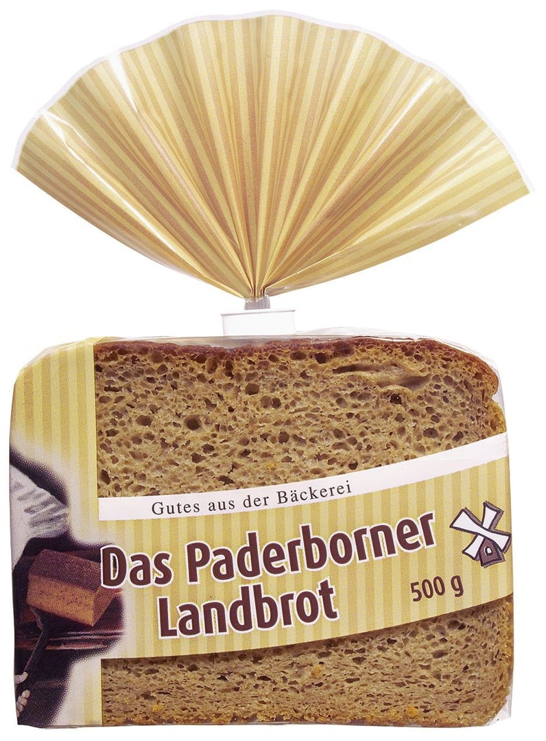 GAB - Paderborner verzehrfertig, geschnitten, laktosefrei, vegan, aus Natursauerteig 500 g Beutel