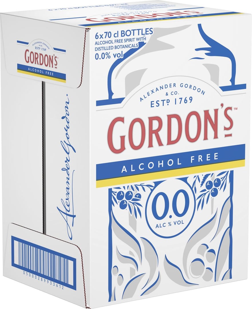 Gordon's alkoholfrei 0,0 % Vol. - 6 x 700 ml Karton