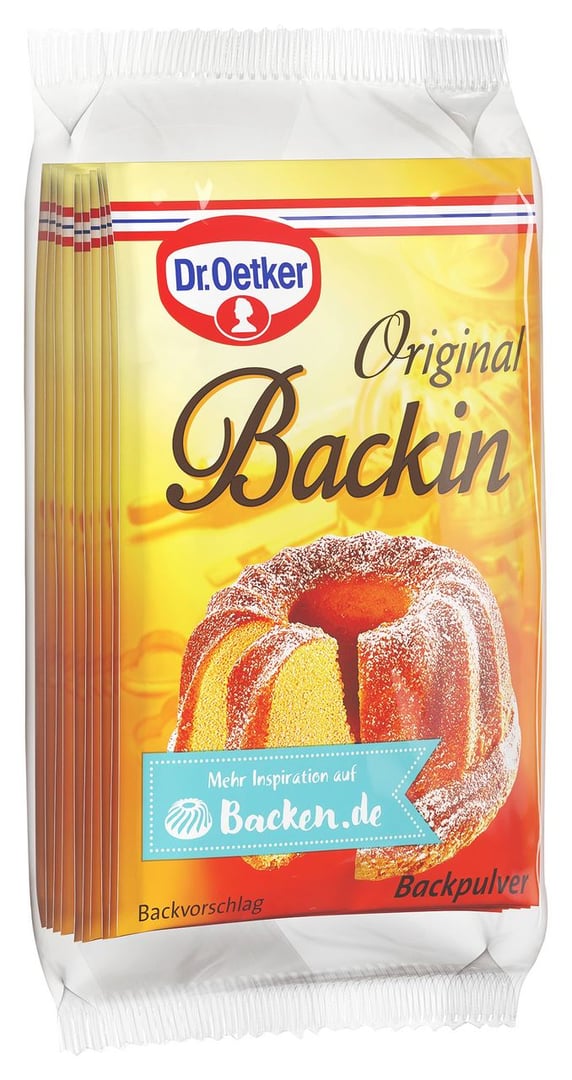 Dr. Oetker - Backpulver Original Backin - 160 g Packung