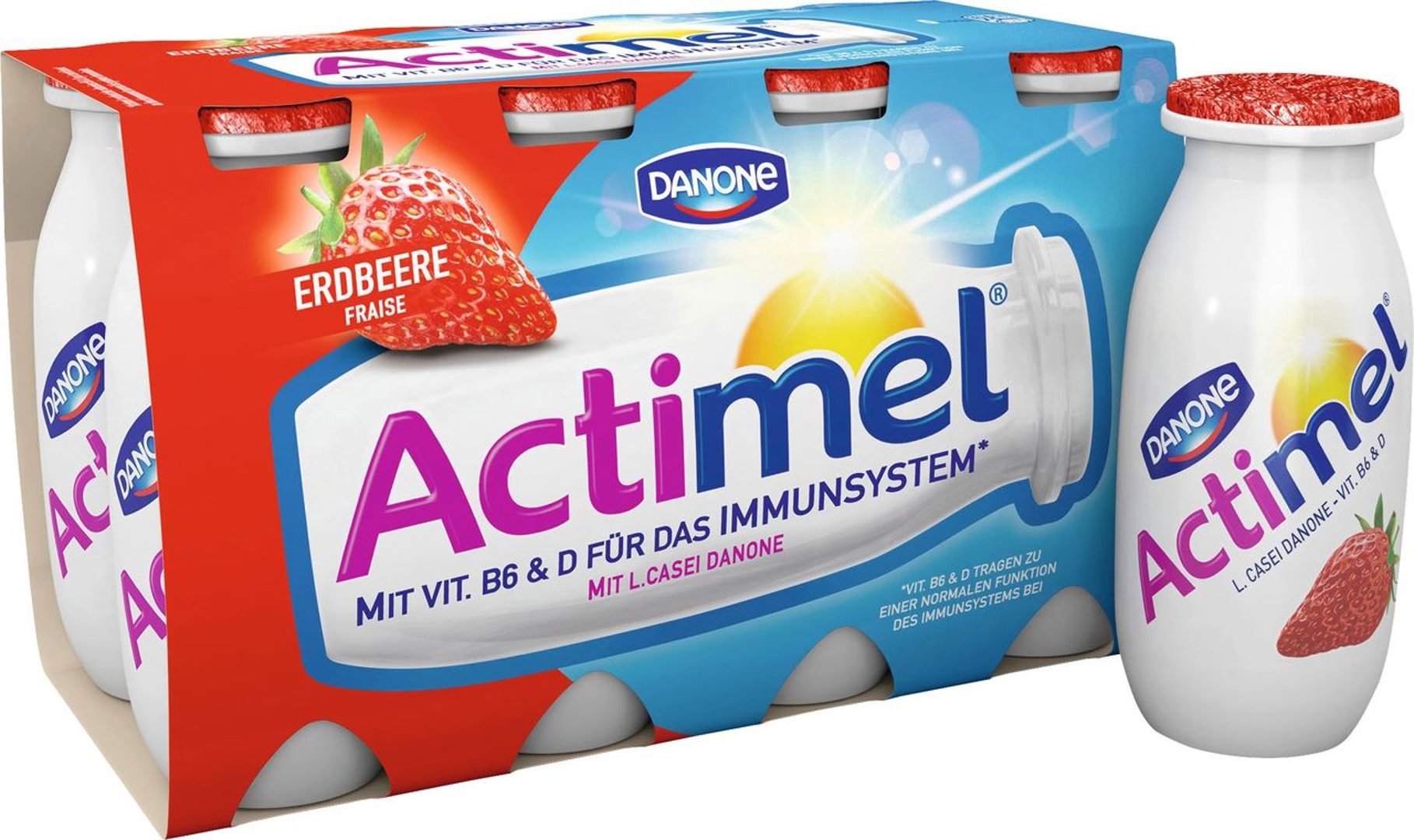 Actimel - Fruchtjoghurt Actimel Erdbeere - 800 g Stück