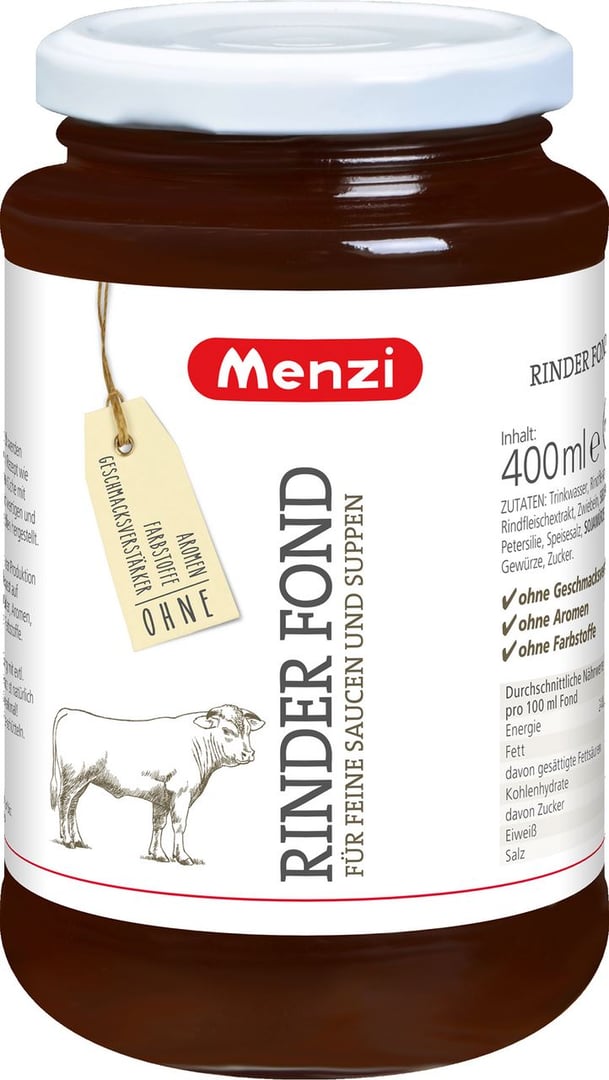 Menzi - Feiner Fond Rind - 400 ml Tiegel