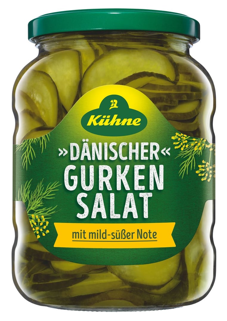 Kühne - Dänischer Gurkensalat würzig-süß - 720 ml Tiegel