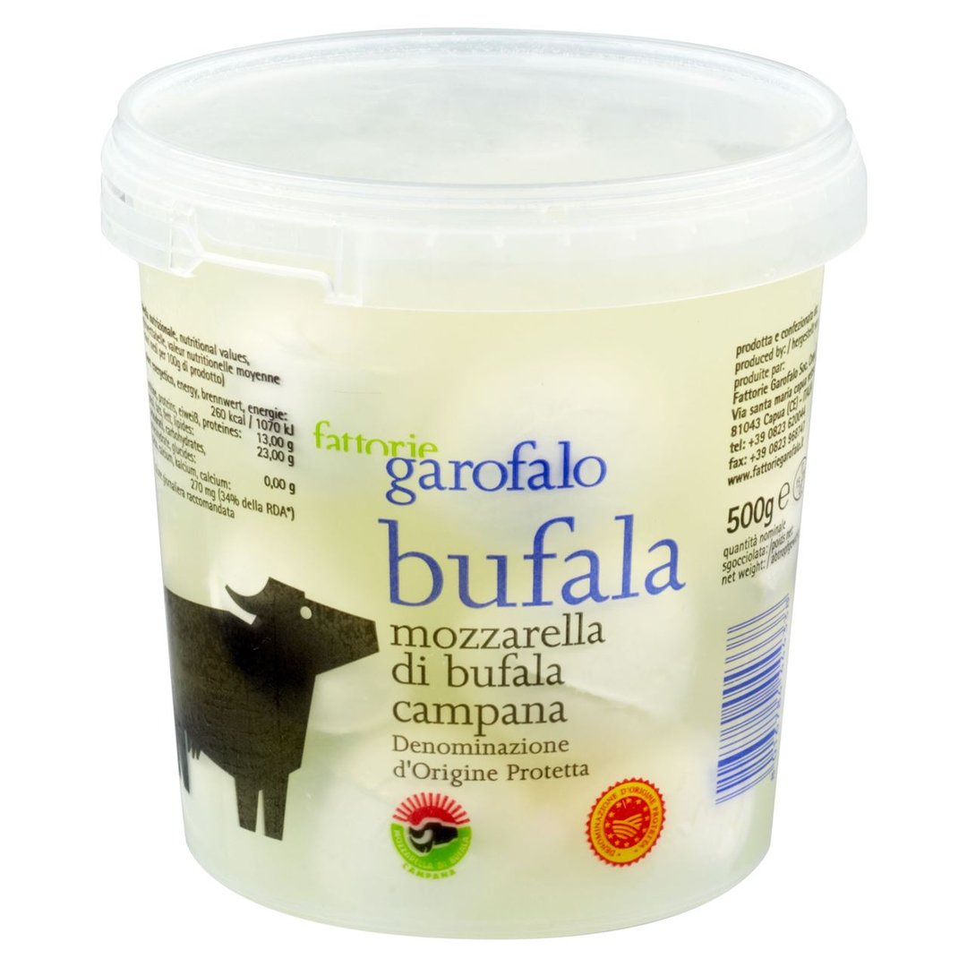 Garofalo - Fattorie Garofalo Mozzarella di Bufala 52 % Fett 20 Stück à 25 g - 500 g Becher