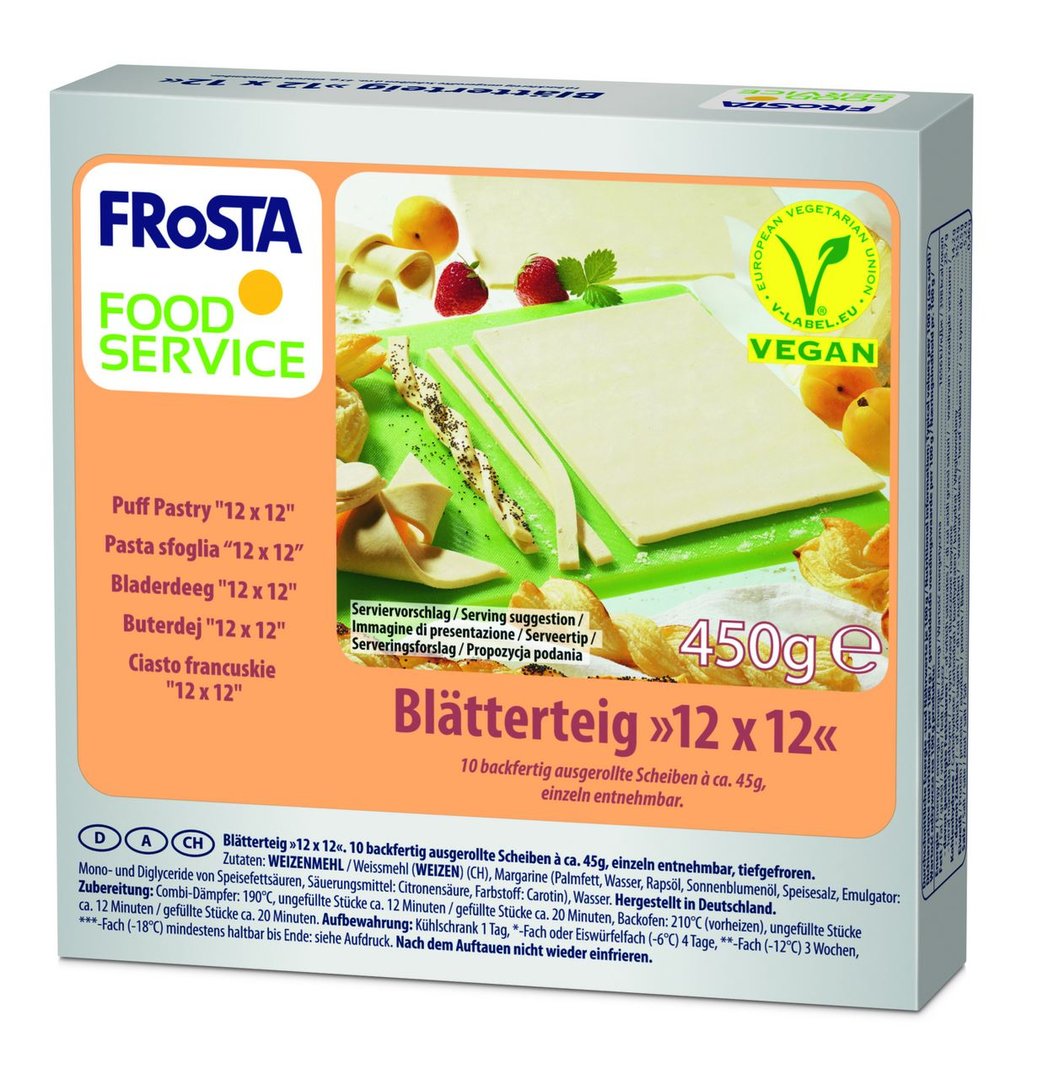 Frosta - Blätterteig tiefgefroren - 450 g Packung