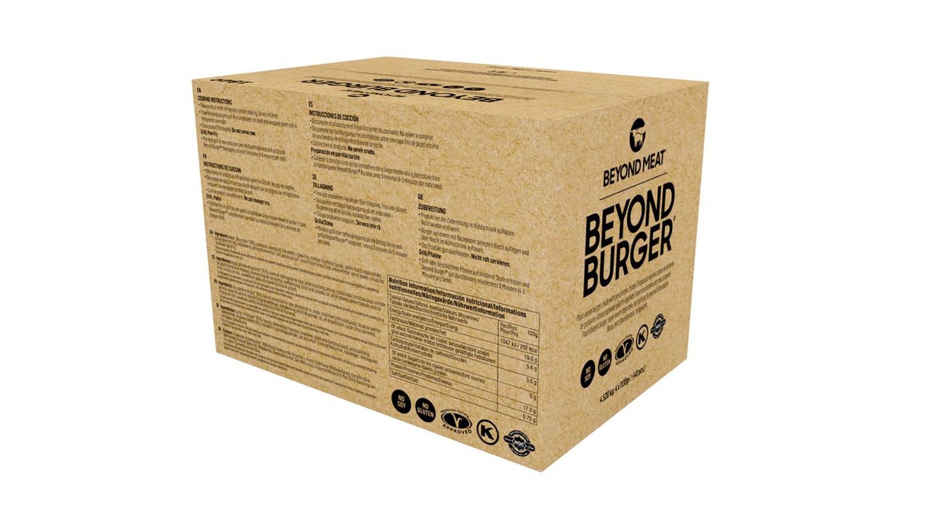 Beyond Meat - Beyond Burger tiefgefroren 40 Stück à ca. 113 g - 4,52 kg Karton