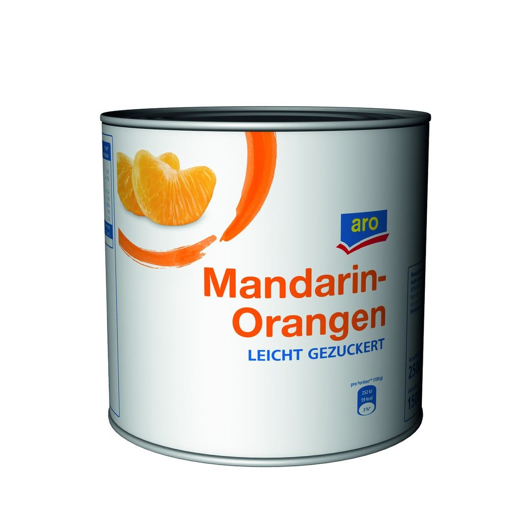 aro - Mandarin-Orangen - 2,65 kg Dose