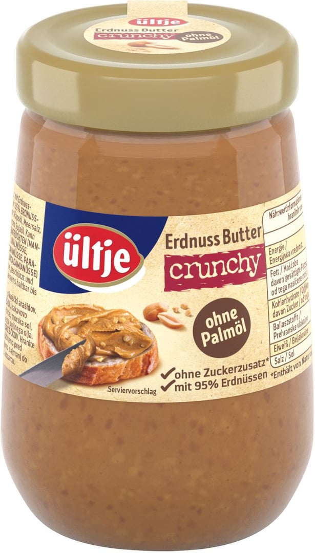 ültje - Erdnussbutter Crunchy - 340 g Tiegel
