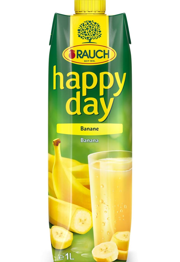 Happy Day - Fruchtnektar Banane 30 % Fruchtgehalt Tetra Pack - 1 l Packung