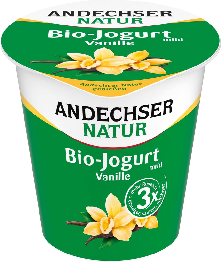Andechser - Bio Fruchtjogurt mild 3,8 % Vanille gekühlt - 150 g Becher