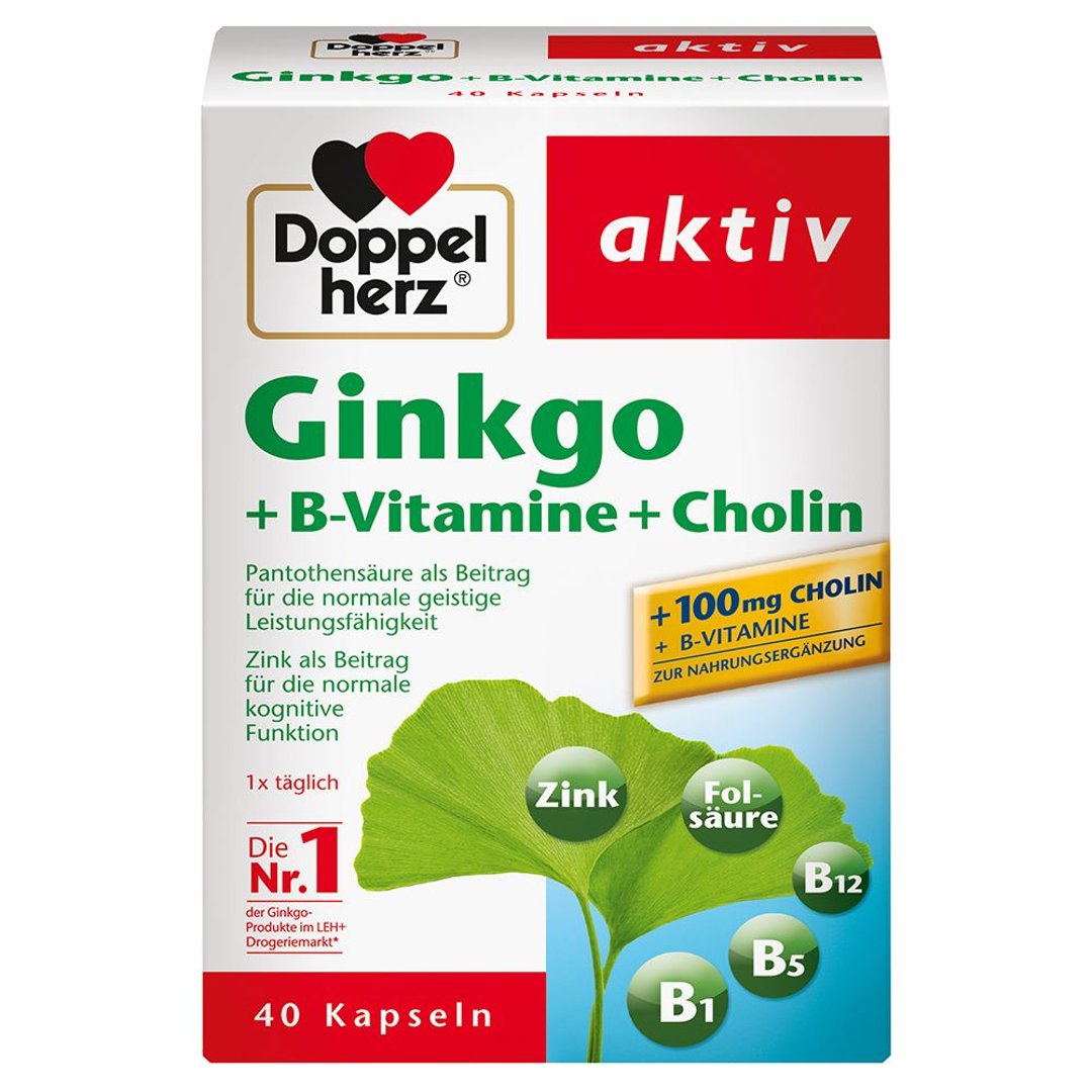Doppelherz Aktiv Ginkgo + B-Vitam 40 Tabletten
