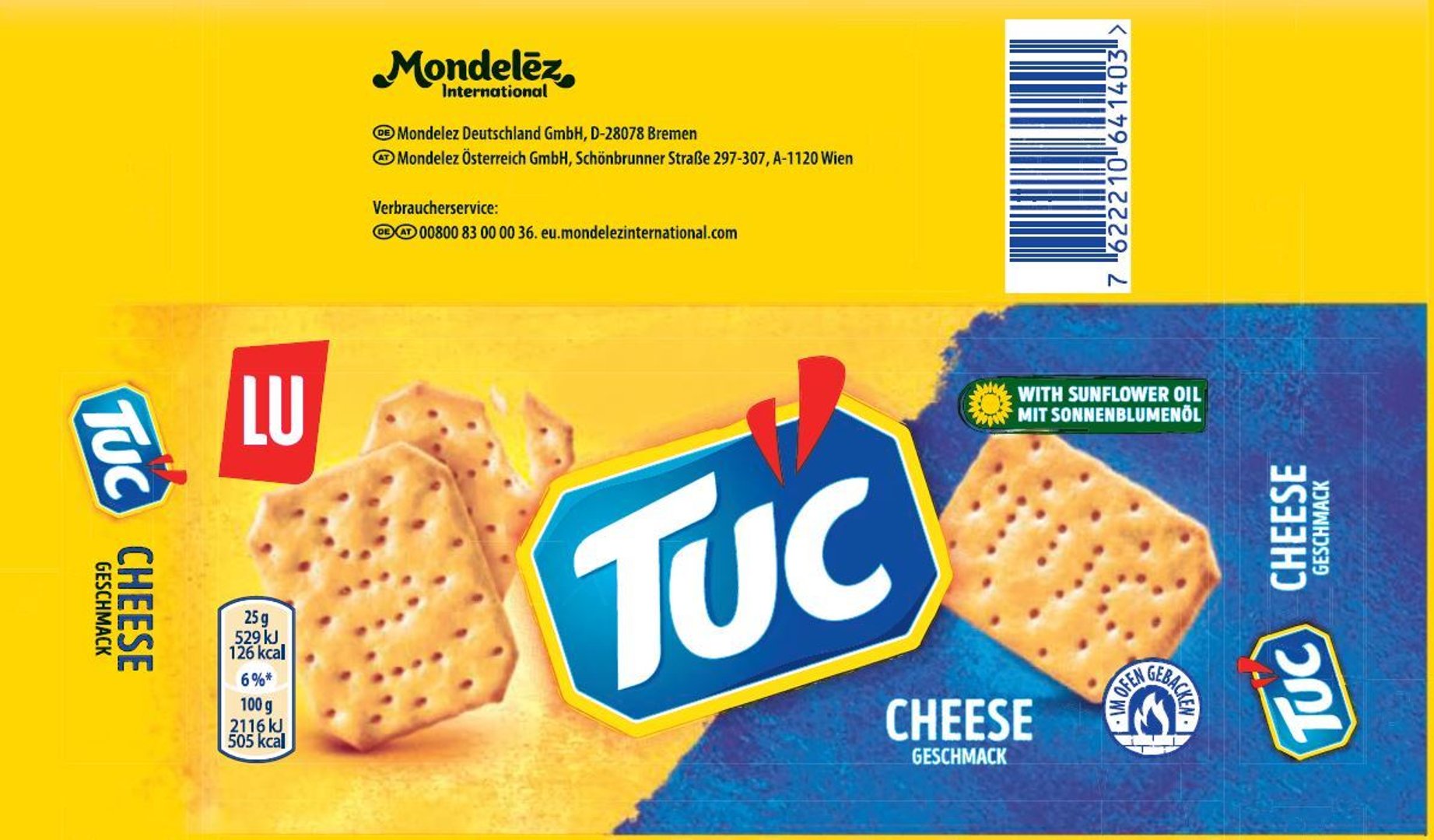 TUC - Cracker Cheese - 100 g Tüte