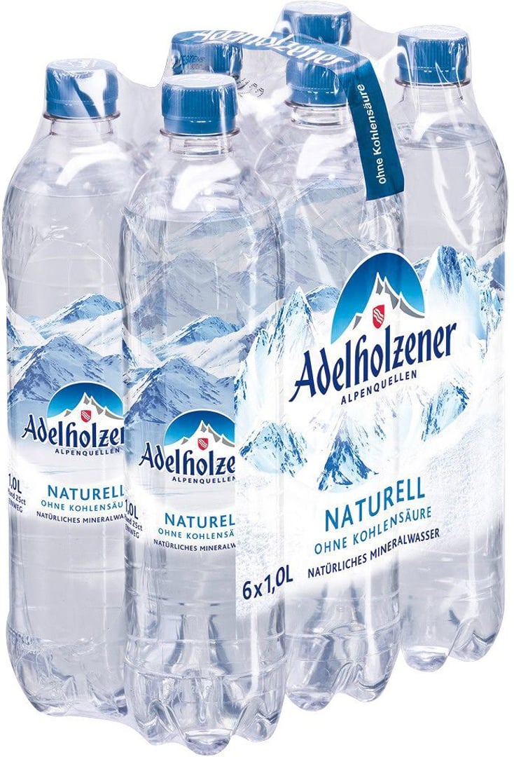 Adelholzener - Mineralwasser Naturell 1 l Flasche