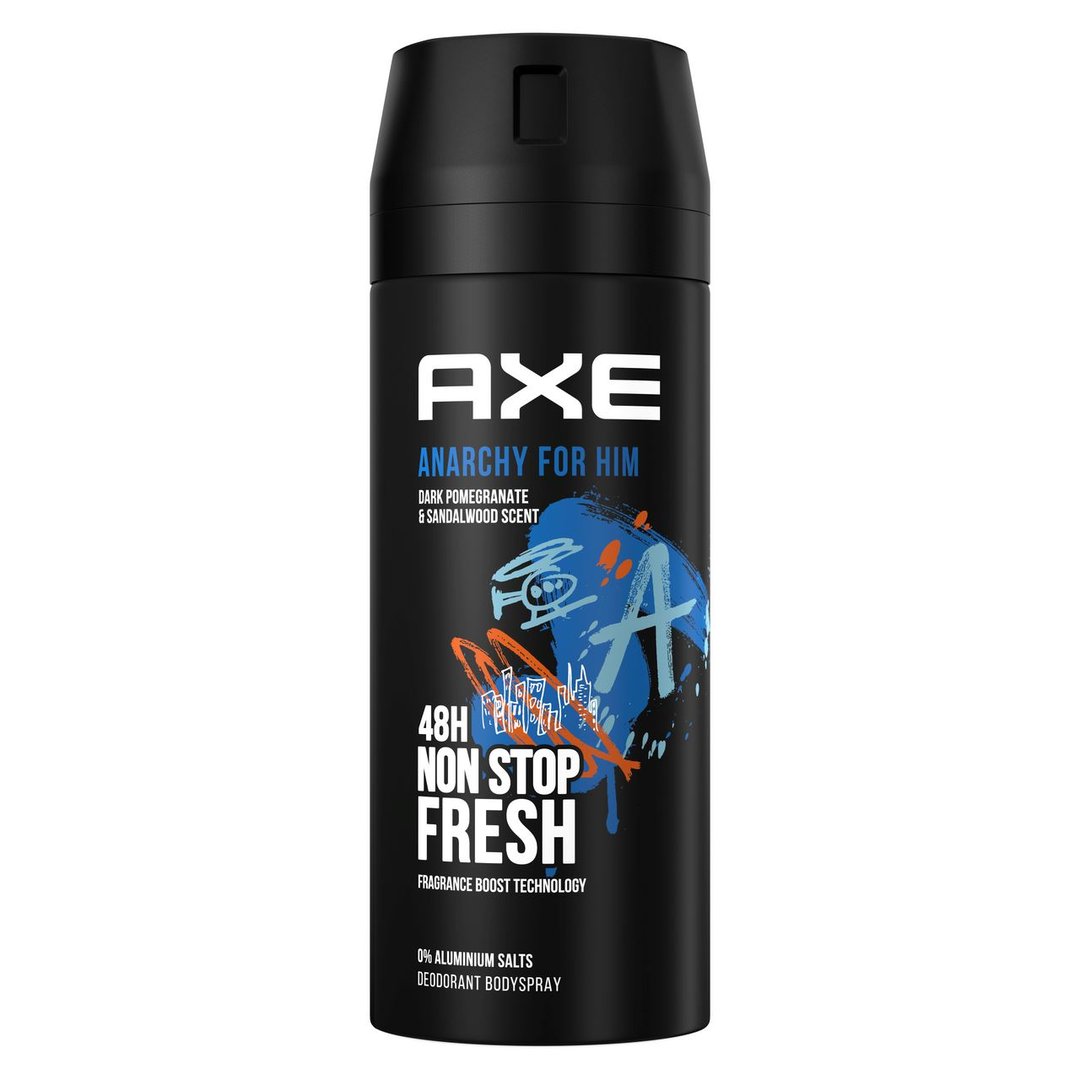 Axe Deo Spray Anarchy For Him 48h ohne Aluminium - 150 ml Dose