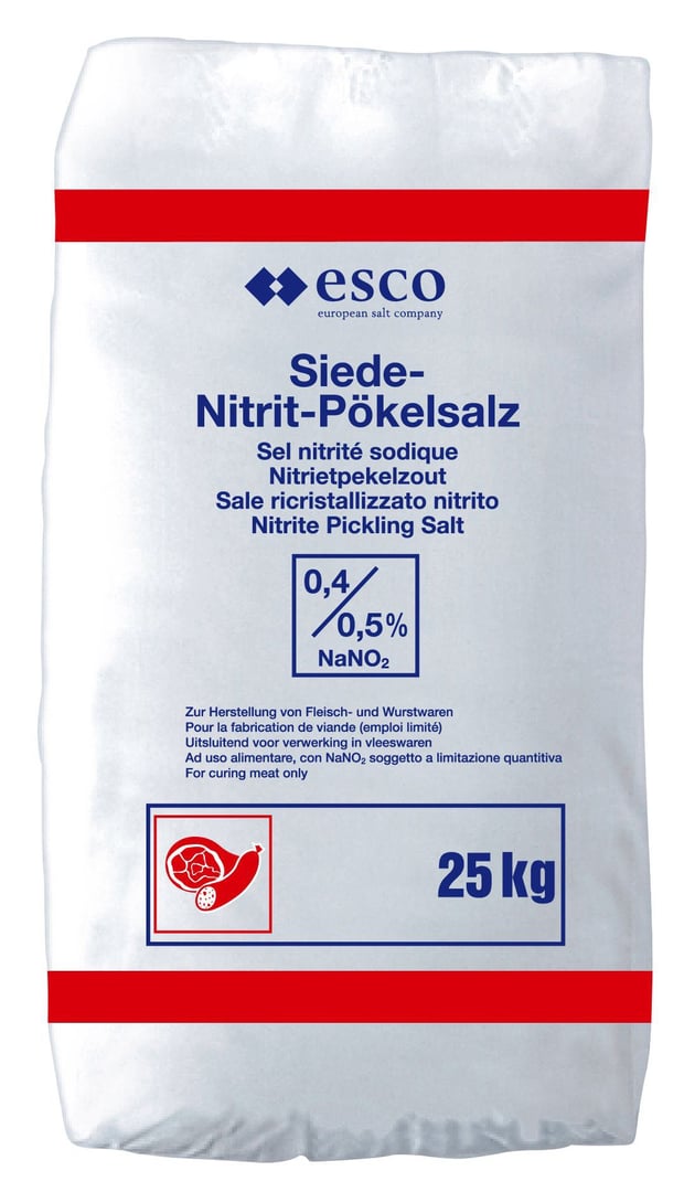 Esco - Siede Pökelsalz - 25,00 kg Beutel