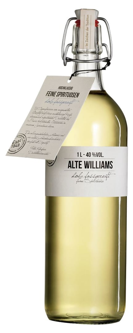 Birkenhof - Spirituose Alte Williams-Birne 40 % Vol. - 6 x 1,00 l Flaschen