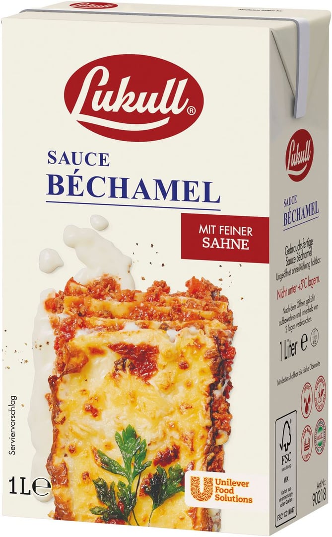 Lukull - Sauce Béchamel 11 % Fett - 1,05 kg Packung