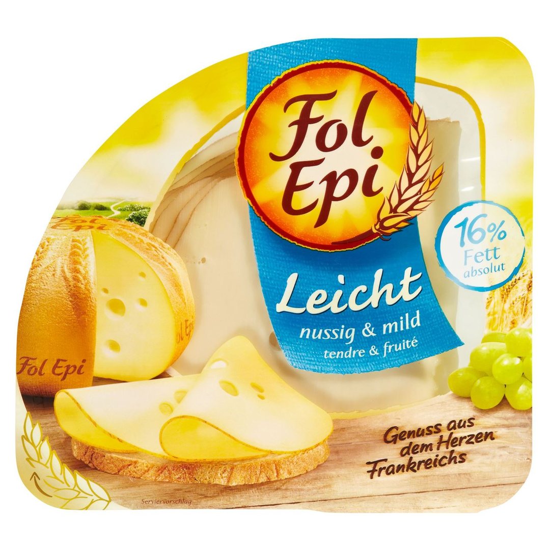 Fol Epi - Leicht nussig & mild Französische Schnittkäsezubereitung 32 % Fett i. Tr., 150 g