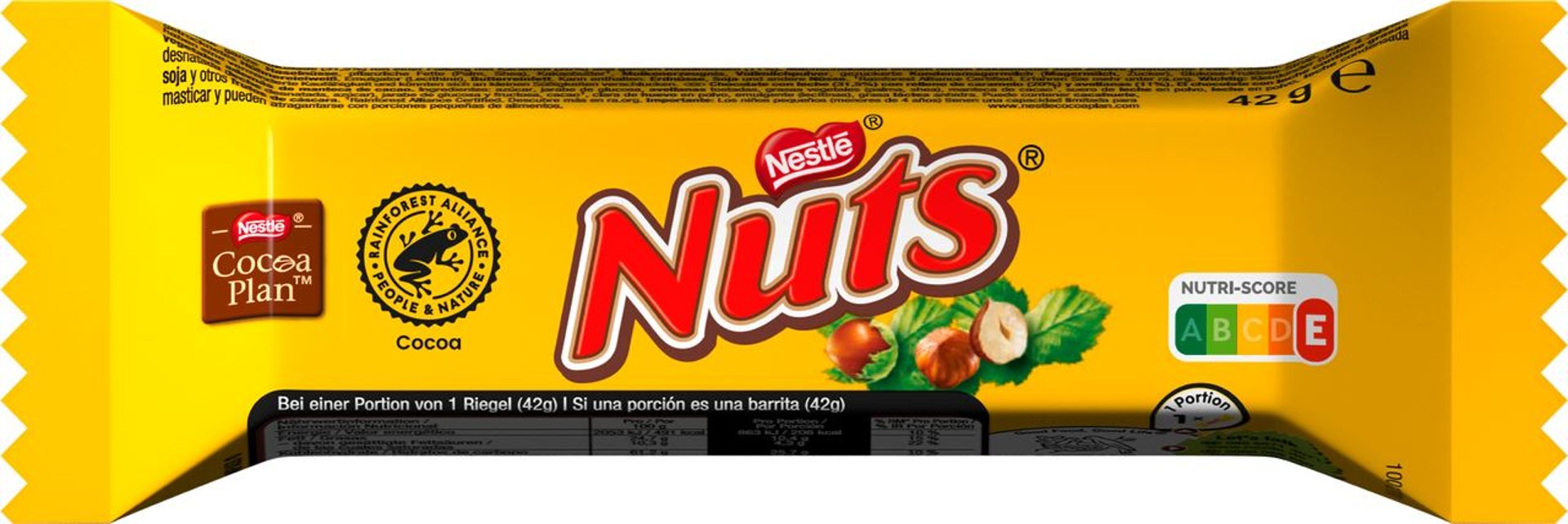 Nestlé - Einzelriegel Nuts - 24 x 42 g Riegel